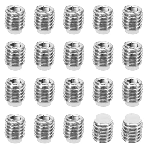 PATIKIL M5x5mm Nylon Spitze Grubenschraube 20 Pack Metrische Sechskant Buchse Kopf Kugelkopf Rutschfest Set Schrauben Innere Sechskant Antrieb Hardware 304 Edelstahl von PATIKIL