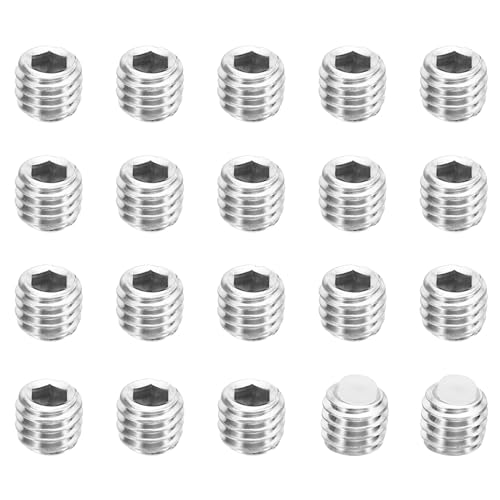 PATIKIL M6x5mm Nylon Spitze Grubenschraube 20 Pack Metrische Sechskant Buchse Kopf Kugelkopf Rutschfest Set Schrauben Innere Sechskant Antrieb Hardware 304 Edelstahl PATIKIL M6x5mm Nylon Spitze Grubenschraube 20 Pack Metrische Sechskant Buchse Kopf Kugelkopf Rutschfest Set Schrauben Innere Sechskant Antrieb Hardware 304 Edelstahl von PATIKIL