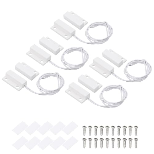 PATIKIL Magnetischer Reedschalter 5 Set NC Oberfläche Montiert Magnetischer Kontaktschalter für Tür Fenster Weiß PATIKIL Magnetischer Reedschalter 5 Set NC Oberfläche Montiert Magnetischer Kontaktschalter für Tür Fenster Weiß von PATIKIL
