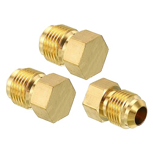 PATIKIL Male 3/8" Messing Dichtung Stopfen 3 Pack SAE Fackel Rohr Fitting 45 Grad Sechskant Rohrleitung Beschläge für Klimagerät Kühlung PATIKIL Male 3/8" Messing Dichtung Stopfen 3 Pack SAE Fackel Rohr Fitting 45 Grad Sechskant Rohrleitung Beschläge für Klimagerät Kühlung von PATIKIL