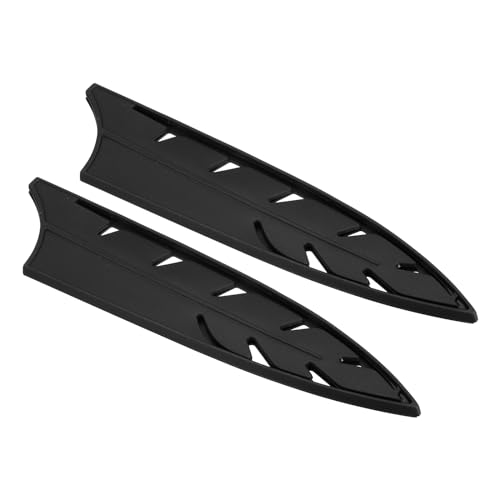 PATIKIL Messerhüllen für 8-Zoll-Kochmesser, 2 Stück Messerschutz, Messerhüllenabdeckungen, Federkochmesser-Set, Schwarz, 8,5" x 2" von PATIKIL