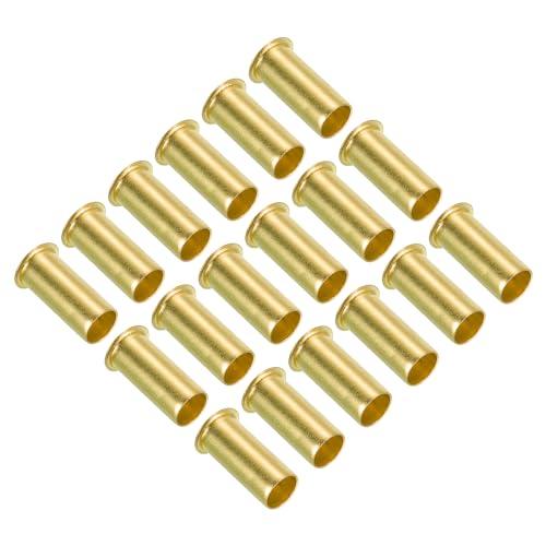 PATIKIL Messing-Kompressions-Einsatz 6 mm ID 8 mm OD, 12er-Packung Einsätze für Rohrkompressionsarmaturen zur Unterstützung von Wasser-, Öl- und Luftleitungen von PATIKIL