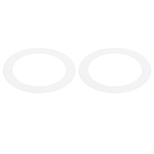 PATIKIL Metall Goof Zierring 2Stk 4.53" AD 2.99" ID Rund Decke Licht Blenden Ring Einbauleuchte Licht Abdeckung Ring für Einbauleuchte Dose Abblendlicht Weiß von PATIKIL