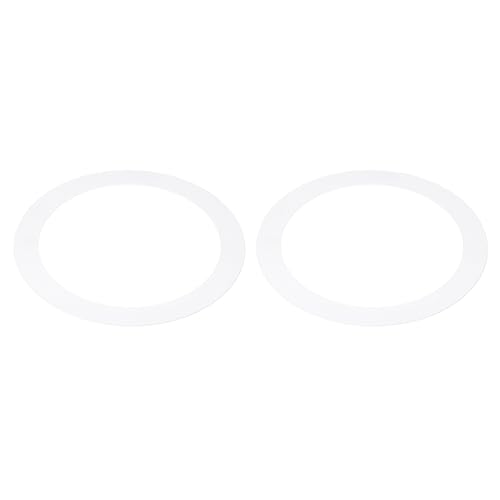 PATIKIL Metallische Goof Trim-Ring, 2 Stück 7,48" OD 5,91" ID Runder Deckenleuchten-Ringverkleidung für Einbauleuchten-Abdeckung für Einbauleuchten-Downlight, mattweiß von PATIKIL