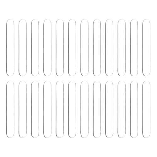 PATIKIL Möbel Stoßfänger Lang 2.5" 40Stk Selbst Klebend Glas Tisch Platte Gummi Stoßfänger Streifen Klar Anti Rutsch Pads Wand Schutz für Schrank Schublade Toiletten Deckel von PATIKIL