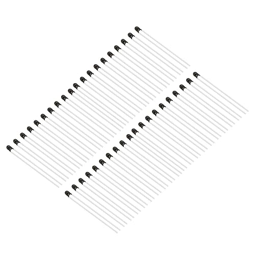 PATIKIL NTC Thermistoren Widerstände 100Stk 10K Ohm MF52-103 1% Genauigkeit Hochempfindlicher Strombegrenzer Temperatursensor für Messung Temperatur Schwarz von PATIKIL