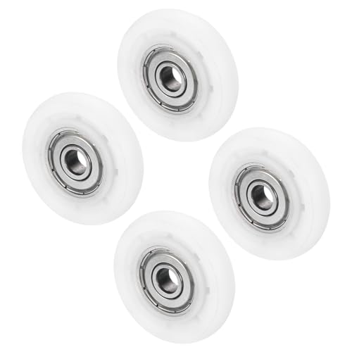 PATIKIL Nylon Riemenscheibe Rad 6x35x7.6mmmm 4 Packung 626zz Lager Gleiten Förderer Rolle Rad für Tür Fenster Schublade Hardware Fahren Mechanische Ausrüstung Weiß von PATIKIL