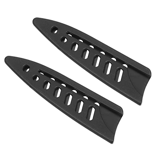 PATIKIL PP Sicherheit Messer Abdeckung Hülsen für 3.5" Gemüsemesser 2 Pack Messer Kantenschutz Klingenschutz Universal Messer Scheide Tragbar für Küche Schwarz von PATIKIL