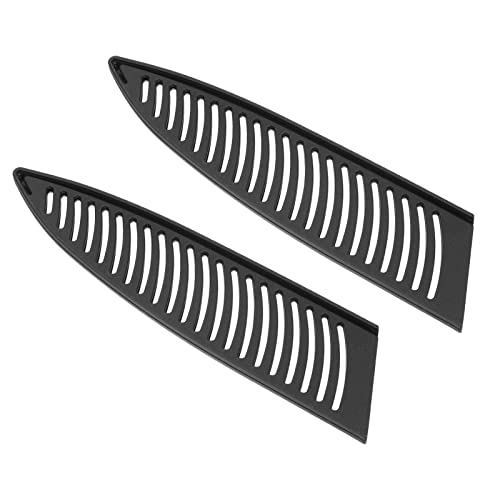 PATIKIL PP Sicherheit Messer Abdeckung Hülsen für 8" Kochmesser 2 Pack Messer Kantenschutz Klingenschutz Universal Messerscheide für Küche Schwarz von PATIKIL