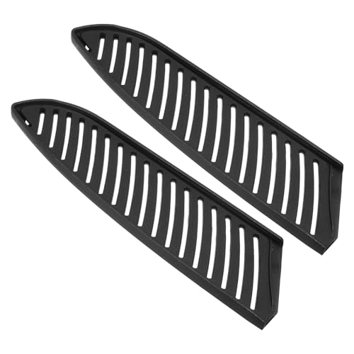 PATIKIL PP Sicherheits Messer Schutzhülle Hüllen für 7" Santoku Messer 2 Packung Messer Schneide Schutz Klinge Schutz Universal Messer Scheide für Küche Koch Messer Schwarz von PATIKIL
