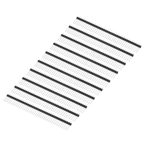 PATIKIL Packung m 20 DIP Stiftleisten einreihig 40P 15mm Länge Verkupfert Leiterplatten von PATIKIL