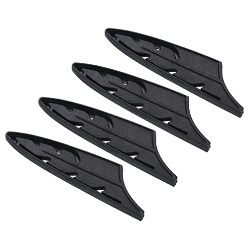 PATIKIL Plastik Sicherheit Messer Abdeckung Hülsen für 3.5" Gemüsemesser 4 Pack Messer Kantenschutz Klingenschutz Universal Messerscheide für Küche Schwarz von PATIKIL