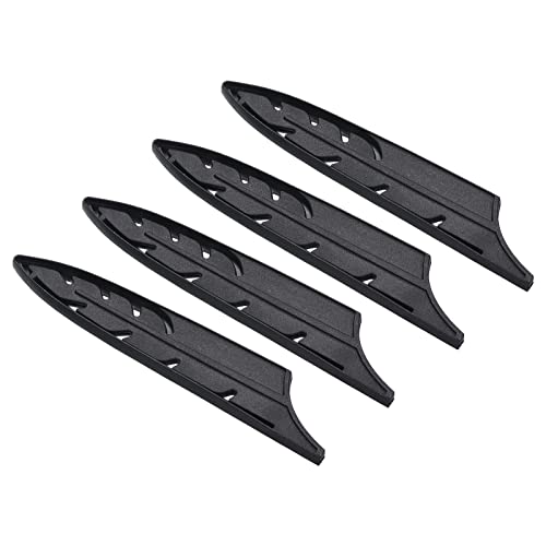 PATIKIL Plastik Sicherheit Messer Abdeckung Hülsen für 5" Küchenmesser 4 Pack Messer Kantenschutz Klingenschutz Universal Messerscheide für Küche Schwarz von PATIKIL