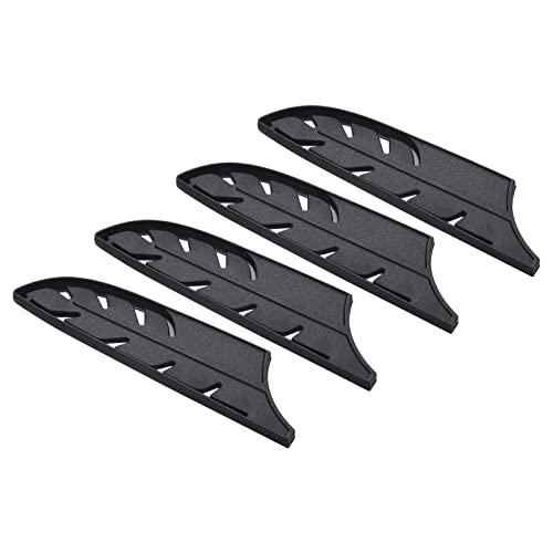 PATIKIL Plastik Sicherheit Messer Abdeckung Hülsen für 5" Santoku Messer 4 Pack Messer Kantenschutz Klingenschutz Universal Messerscheide für Küche Schwarz von PATIKIL