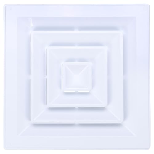 PATIKIL Quadratisches Lüftungsgitter 35 x 35 cm, 10 cm Durchmesser, Luftrücklaufgitter für Wand oder Decke mit Quadrat-zu-Rund-Adapter für die Belüftung von Zuhause oder Büro PATIKIL Quadratisches Lüftungsgitter 35 x 35 cm, 10 cm Durchmesser, Luftrücklaufgitter für Wand oder Decke mit Quadrat-zu-Rund-Adapter für die Belüftung von Zuhause oder Büro von PATIKIL