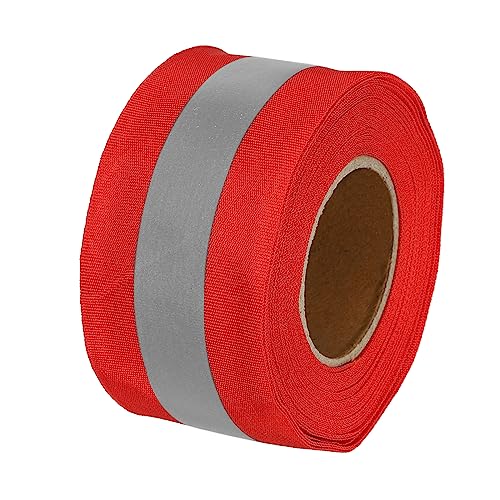 PATIKIL Reflektierend Klebestreifen 2" x 26Ft Hoher Sichtbarkeit Reflektierend Klebeband Aufgenähtes Baumarkt Warnung Sicherheit Stoff Gurtband für Kleidung Regenmäntel Rot PATIKIL Reflektierend Klebestreifen 2" x 26Ft Hoher Sichtbarkeit Reflektierend Klebeband Aufgenähtes Baumarkt Warnung Sicherheit Stoff Gurtband für Kleidung Regenmäntel Rot von PATIKIL