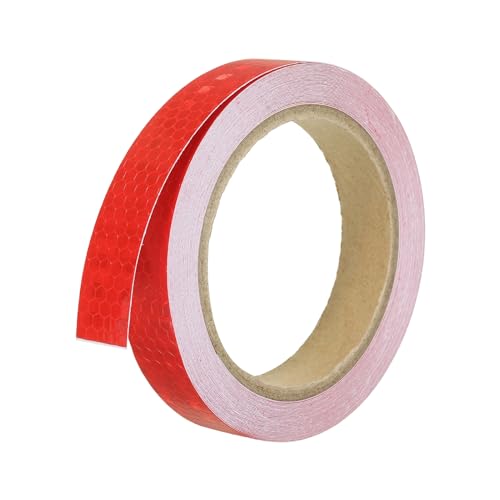 PATIKIL Reflexband 0.8" x 33Ft Wasserdicht Hohe Sichtbarkeit Warnung Sicherheit Klebeband Außen Reflektor für Fahrräder Autos Motorräder Lastwagen Rot PATIKIL Reflexband 0.8" x 33Ft Wasserdicht Hohe Sichtbarkeit Warnung Sicherheit Klebeband Außen Reflektor für Fahrräder Autos Motorräder Lastwagen Rot von PATIKIL