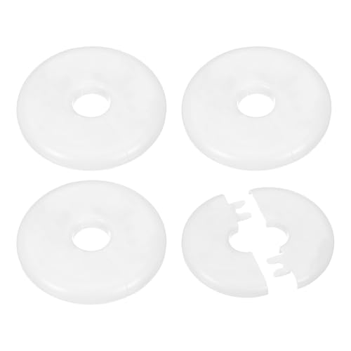 PATIKIL Rohrabdeckung Wand Split Flansch Rohrmanschette 0,65"/16,5mm, 4 Stück ABS Runde Selbstklebende Rosetten Wasserhahn Armaturen-Abdeckungen für Wasserrohr Wasserhahn Dekoration, Weiß PATIKIL Rohrabdeckung Wand Split Flansch Rohrmanschette 0,65"/16,5mm, 4 Stück ABS Runde Selbstklebende Rosetten Wasserhahn Armaturen-Abdeckungen für Wasserrohr Wasserhahn Dekoration, Weiß von PATIKIL