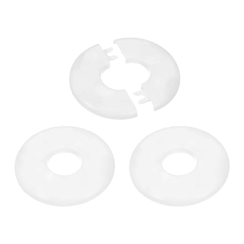 PATIKIL Rohrabdeckung Wand Split Flansch Rohrmanschette 1,1"/28mm, 3 Stück ABS Runde Selbstklebende Rosetten Wasserhahn Armaturen-Abdeckungen für Wasserrohr Wasserhahn Dekoration, Weiß PATIKIL Rohrabdeckung Wand Split Flansch Rohrmanschette 1,1"/28mm, 3 Stück ABS Runde Selbstklebende Rosetten Wasserhahn Armaturen-Abdeckungen für Wasserrohr Wasserhahn Dekoration, Weiß von PATIKIL