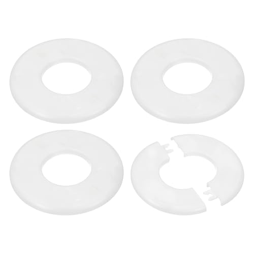 PATIKIL Rohrabdeckung Wand Split Flansch Rohrmanschette 1,73"/44mm, 4 Stück ABS Runde Selbstklebende Rosetten Wasserhahn Armaturen-Abdeckungen für Wasserrohr Wasserhahn Dekoration, Weiß PATIKIL Rohrabdeckung Wand Split Flansch Rohrmanschette 1,73"/44mm, 4 Stück ABS Runde Selbstklebende Rosetten Wasserhahn Armaturen-Abdeckungen für Wasserrohr Wasserhahn Dekoration, Weiß von PATIKIL