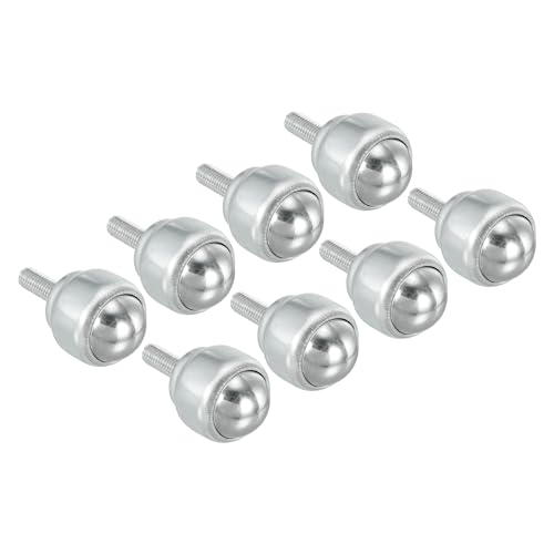 PATIKIL Rollen Kugeltransfer Lager 1" 8 Pack Belastung 66lbs Stehbolzen Montiert Karbonstahl Drehbare Lenkrolle Einheit für Förderer Rollengestell Getriebe PATIKIL Rollen Kugeltransfer Lager 1" 8 Pack Belastung 66lbs Stehbolzen Montiert Karbonstahl Drehbare Lenkrolle Einheit für Förderer Rollengestell Getriebe von PATIKIL