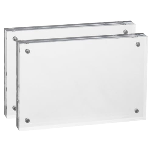 PATIKIL Schwebender Fotorahmen, 3.2" x 4.7" 2 Packung ohne Bilderrahmen mit Doppelseitigem Rahmen Acryl-Magnetposter für Familie Reise Party Foto Souvenirs Kunstwerk, Transparent PATIKIL Schwebender Fotorahmen, 3.2" x 4.7" 2 Packung ohne Bilderrahmen mit Doppelseitigem Rahmen Acryl-Magnetposter für Familie Reise Party Foto Souvenirs Kunstwerk, Transparent von PATIKIL