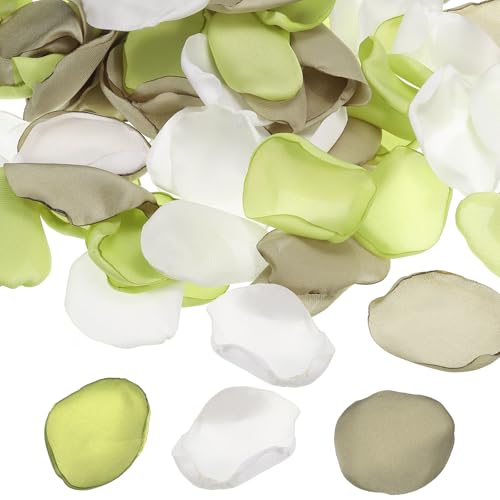PATIKIL Seidenrosenblätter, 400 Stück künstliche Blütenblätter Fake Rosenblätter für Hochzeit Gang Streuen Brautdusche Tischdeko Romantische Nacht Dekoration, Hellgrün Gemischt PATIKIL Seidenrosenblätter, 400 Stück künstliche Blütenblätter Fake Rosenblätter für Hochzeit Gang Streuen Brautdusche Tischdeko Romantische Nacht Dekoration, Hellgrün Gemischt von PATIKIL