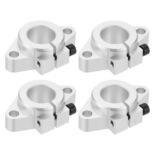 PATIKIL Shf20 Aluminium Linear Bewegungs Stangen Schienen Klemm Führung Unterstützung 4Stk für 20mm Durchm. Welle von PATIKIL