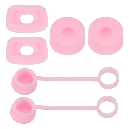 PATIKIL Silikon-Auslaufschutz für Trinkbecher 1.0 40oz/30oz, Set mit 6 Becherzubehörteilen Pink von PATIKIL