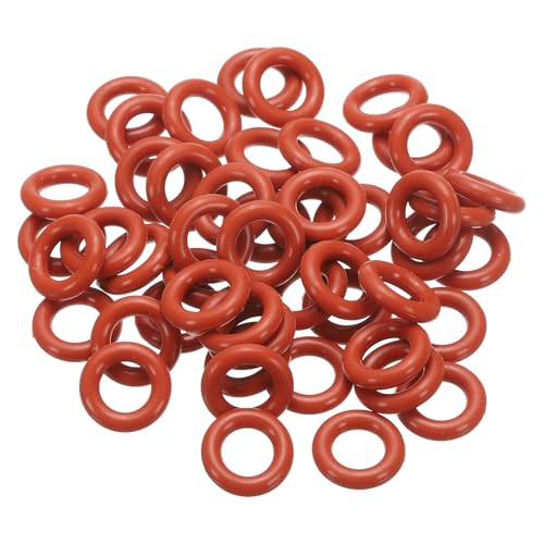 PATIKIL 50 Stück O-Ringe 16 x 10 x 3 mm Dichtungsringe, Nitrilkautschuk Dichtung O Ring Gummidichtung Rund Seal Unterlegscheiben für Wasserhahn Poolpumpe Schnellkupplung Kugelhahn, Rot von PATIKIL