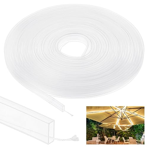 PATIKIL Silikon Rohr Hülse 33ft/10Meter 10mm LED Kanal Flexibel IP67 Wasserdicht Schutz Cover LED Silikon Kanalsystem für 3528/5050/5630/3014 LED Streifen Licht PATIKIL Silikon Rohr Hülse 33ft/10Meter 10mm LED Kanal Flexibel IP67 Wasserdicht Schutz Cover LED Silikon Kanalsystem für 3528/5050/5630/3014 LED Streifen Licht von PATIKIL