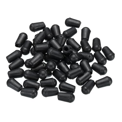 PATIKIL Spülbeckenständerfüße, 50er Pack 3mm IDx7.8mm OD PVC Ständerunterseite Schutzfüße Ersatzteile Drahtstoßstangen Schutz für Spülbeckenständer, Schwarz PATIKIL Spülbeckenständerfüße, 50er Pack 3mm IDx7.8mm OD PVC Ständerunterseite Schutzfüße Ersatzteile Drahtstoßstangen Schutz für Spülbeckenständer, Schwarz von PATIKIL