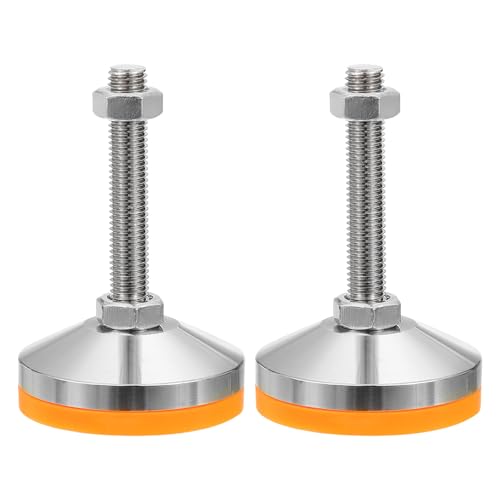 PATIKIL Stellfüße für Möbel 3,2" Durchmesser Basis M16 Gewinde, 2 Stück aus Kohlenstoffstahl verstellbare Gewindestellfüße zum Einschrauben mit Pads für Schreibtischstuhl Schrank, Orange PATIKIL Stellfüße für Möbel 3,2" Durchmesser Basis M16 Gewinde, 2 Stück aus Kohlenstoffstahl verstellbare Gewindestellfüße zum Einschrauben mit Pads für Schreibtischstuhl Schrank, Orange von PATIKIL