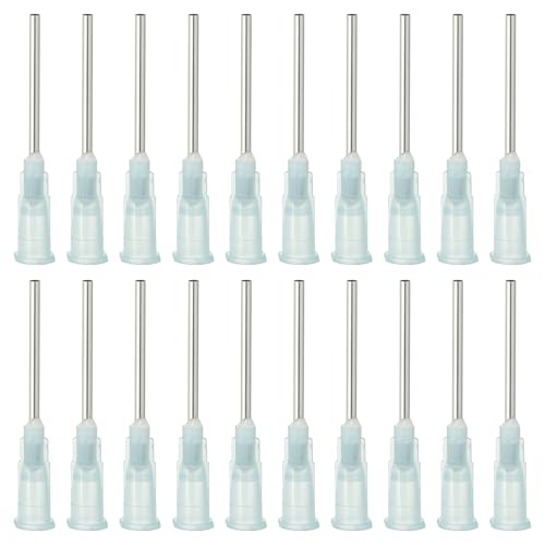 PATIKIL Stumpfe Kanülen Nadeln für Spritzen Dosiernadeln 1 Zoll, 100 Stück 15G Industrielle Flüssigkeitsdosierkanüle mit Lure Lock für Nachfüllen Öl Oder Kleber Applikator von PATIKIL