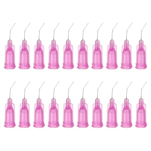 PATIKIL Stumpfe Spitze Dosierkanülen mit Gebogener Stumpfer Nadel, 200 Stück 0,5 Zoll 30G Industrielle Flüssigkeitsdosierkanüle mit Lure Lock für Nachfüllen Öl Oder Kleber Applikator von PATIKIL