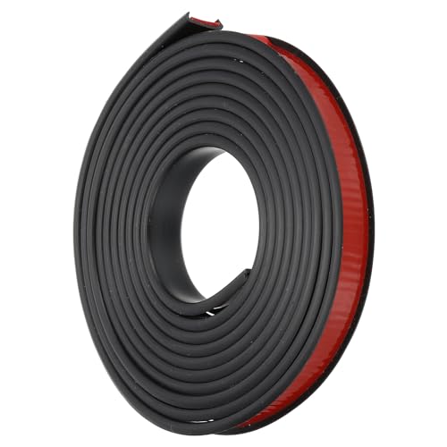 PATIKIL TPE U-Form Kantenband, 9/16 Zoll x 9,8ft Selbstklebendes Flexibles Furnierkantenband Möbelkanten-Schutz für Regal Schrank Tisch Reparatur Restaurierung, Schwarz von PATIKIL