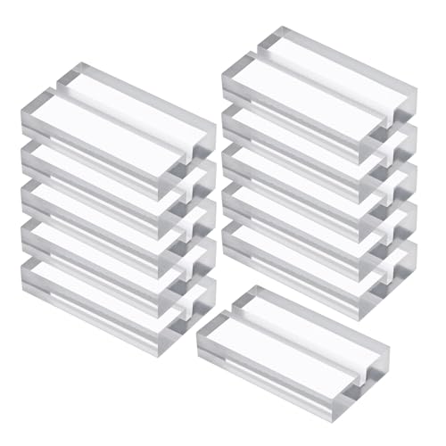 PATIKIL Tisch Karten Halter 10Stk 2" Acryl Tisch Schild Halter Tisch Nummer Halter Name Karte Ständer für Foto Menü Display Hochzeit Zeremonie Geburtstag Party Dekorationen Klar von PATIKIL