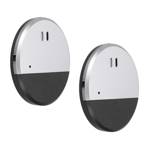 PATIKIL Tür Fenster Alarm 3 Pack 125dB Vibrationsalarm Sensor Tür Fenster Sicherheit Offene Alarme Schwarz Silberton von PATIKIL