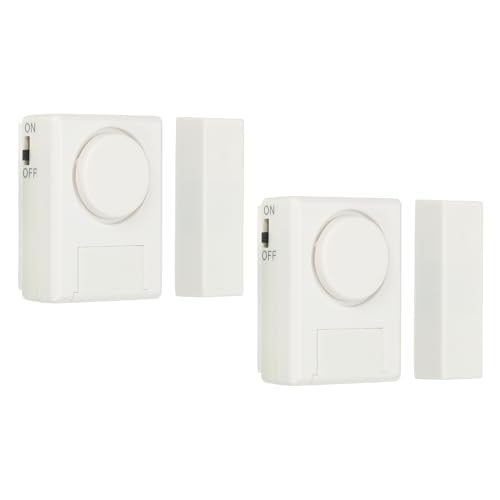 PATIKIL Türalarm Sensor 2 Pack 125dB Mini Tür Alarme Fenster Offen Alarm Sensor für Haus Sicherheit Weiß von PATIKIL