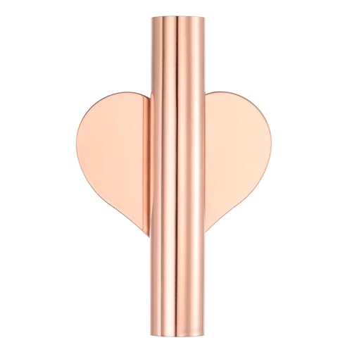 PATIKIL Wand Blume Vase Rohr Getrocknete Blume Vasengestelle Herzförmig Wandhalterung Blume Rohr für Blume Display Dekoration Rose Gold von PATIKIL