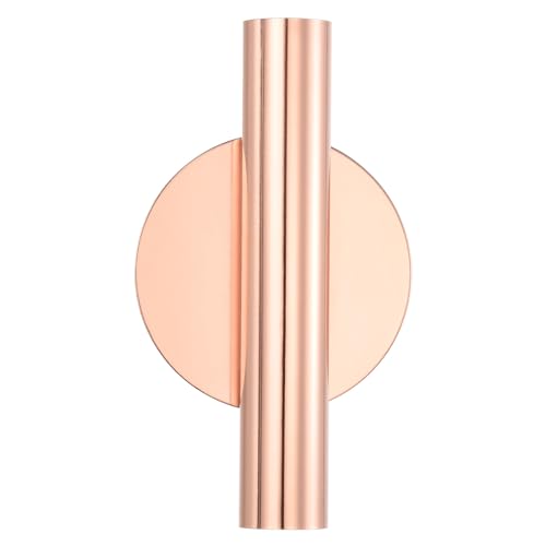 PATIKIL Wand Blumenvase Röhre Metall Blumen Röhren Wand Montage Blumenröhre Getrocknete Blumen Vase Regale für Blumen Display Dekoration Rose Gold von PATIKIL
