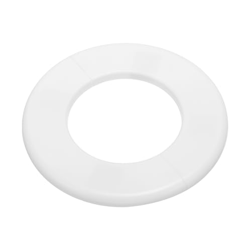 PATIKIL Rohrabdeckung Wand Split Flansch Rohrmanschette 3,07" (78mm), 1 Stück ABS Runde Selbstklebende Rosetten Wasserhahn Armaturen-Abdeckungen für Badezimmer Armatur Dekoration, Weiß von PATIKIL