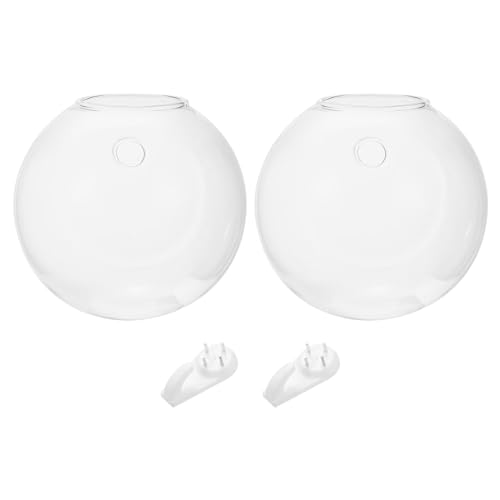 PATIKIL Wand Vasen für Blumen 2Stk Pflanzgefäße Hängende Glas Terrarien Anzucht Station für Zuhause Büro Dekor Einweihung Geschenke von PATIKIL