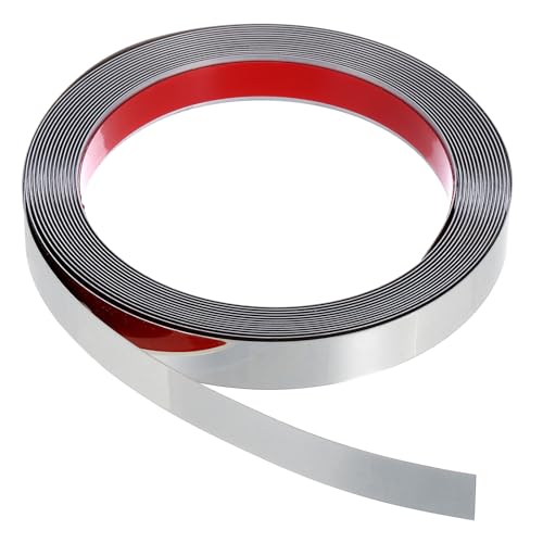 PATIKIL Zierleiste Edelstahl, 5m(L) x 15mm(B) Wandleiste Selbstklebend Metallband Dekorative für Kamin, Spiegelrahmen, Möbel und Heimdekoration,Spiegel Silber PATIKIL Zierleiste Edelstahl, 5m(L) x 15mm(B) Wandleiste Selbstklebend Metallband Dekorative für Kamin, Spiegelrahmen, Möbel und Heimdekoration,Spiegel Silber von PATIKIL