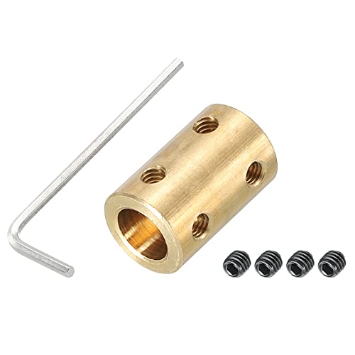 PATIKIL Welle Kupplung Anschluss L22xD16 5mm bis 10mm Bohrung Starre Kupplung Motor Welle Gelenk Anschluss mit Schraubendreher für 3D Drucker 1Pack von PATIKIL