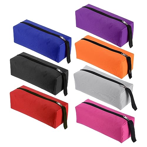 PATIKIL Werkzeug Tasche Beutel Reißverschluss 7Stk Klein Taschen Segeltuch Hilfsmittel Organizer Beutel Aufrollen Box Mini Nutzwert Pack Wasserdicht(9.8" x 3.3") von PATIKIL