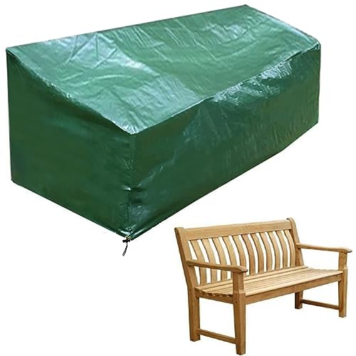 PATIO PLUS 3 Sitzer Gartenbank Abdeckung für Gartenbank Wasserdicht Grün 163x66x63/89cm von PATIO PLUS