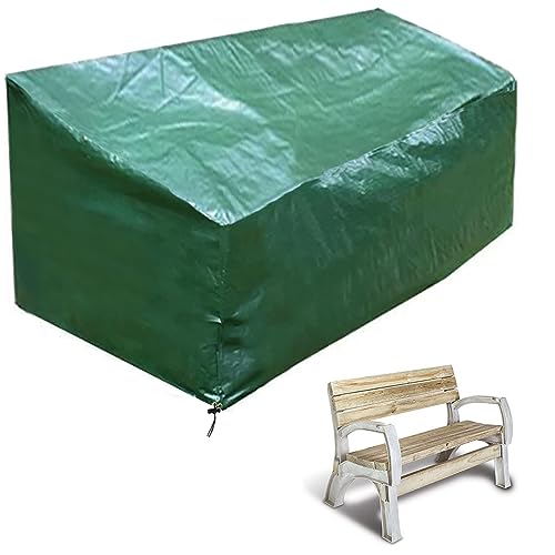 PATIO PLUS 2 Sitzer Gartenbank Abdeckung für Gartenbank Wasserdicht Grün 134x66x63/89cm von PATIO PLUS