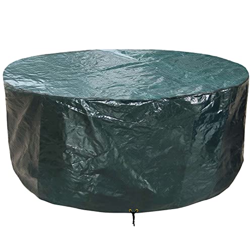 PATIO PLUS Outdoor Rattan-Möbel Abdeckungen Runde Patio Tisch Abdeckung wasserdicht - Gartenmöbel Set deckt rund für Patio Tisch und Stühle Set - Extra groß 102x71cm Grün PATIO PLUS Outdoor Rattan-Möbel Abdeckungen Runde Patio Tisch Abdeckung wasserdicht - Gartenmöbel Set deckt rund für Patio Tisch und Stühle Set - Extra groß 102x71cm Grün von PATIO PLUS