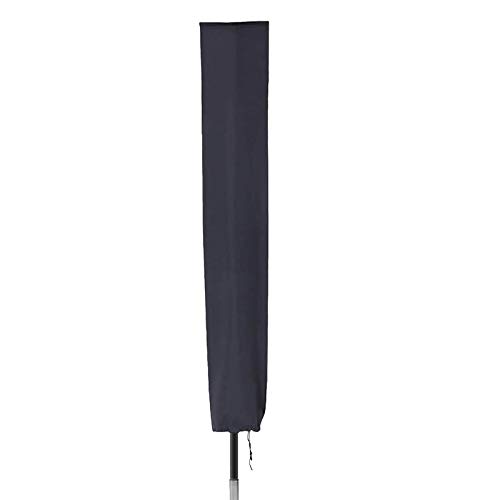 PATIO PLUS Sonnenschirm Schutzhülle, Wasserdicht Sonnenschirm Schutzhülle bis 2 m Durchmesser Abdeckhauben für Sonnenschirm 600D Oxford-Gewebe PVC-Beschichtung, Schwarz 153x30x30cm von PATIO PLUS